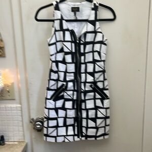 Laundry By Shelli Segal  Linen Blend Mini Dress Size 0